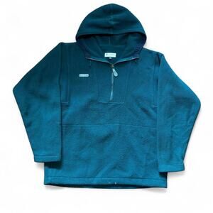 Vintage VTG 90’s Columbia Sportswear 1/4 Zip Fleece Hoodie Sweatshirt